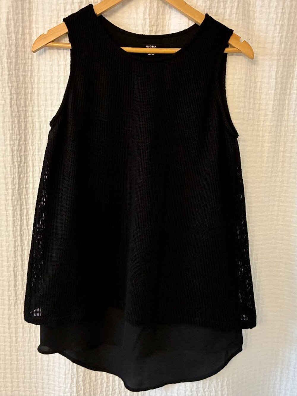 Rudsak Sleeveless Mesh Layered Top